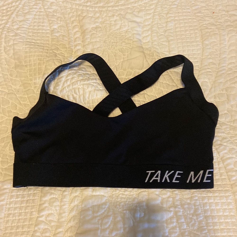 Forever 21 Black Sport bra
